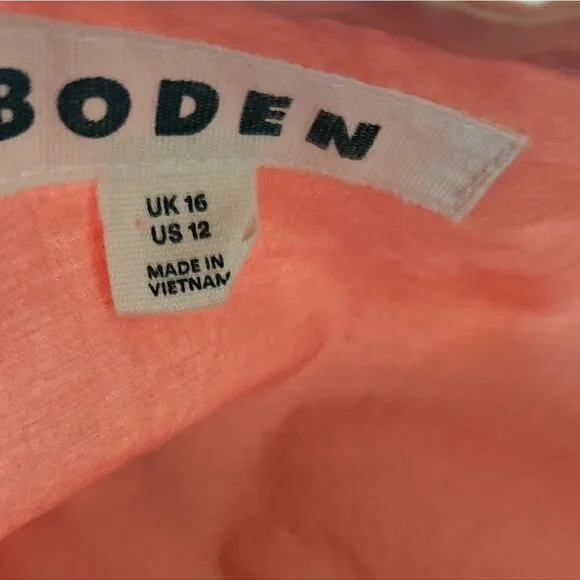 Boden Relaxed Poplin Top Size 12 - Picture 6 of 7